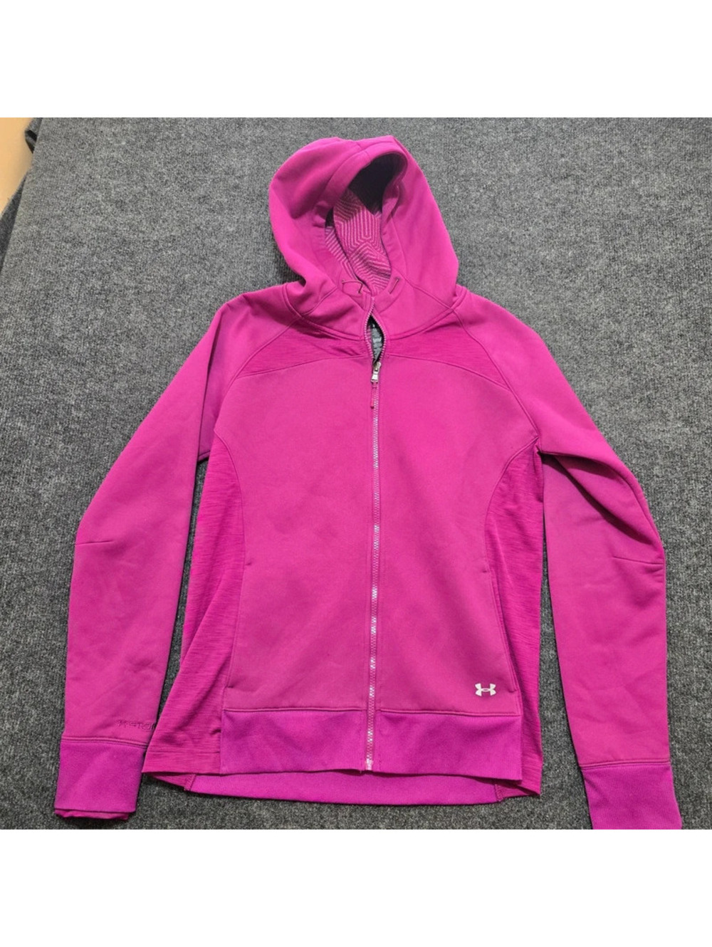 Under Armour Storm Womens Full Zip Hoodie Jacket Pink Fleece Swirl Liner M